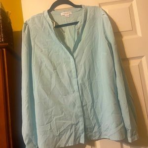 Long sleeve satin top